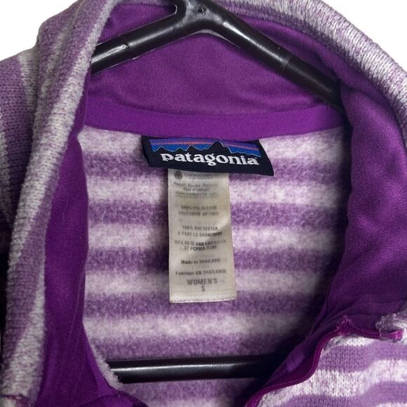 Patagonia Womens Better Sweater 1/2 Zip Purple Small - Picture 2 of 4